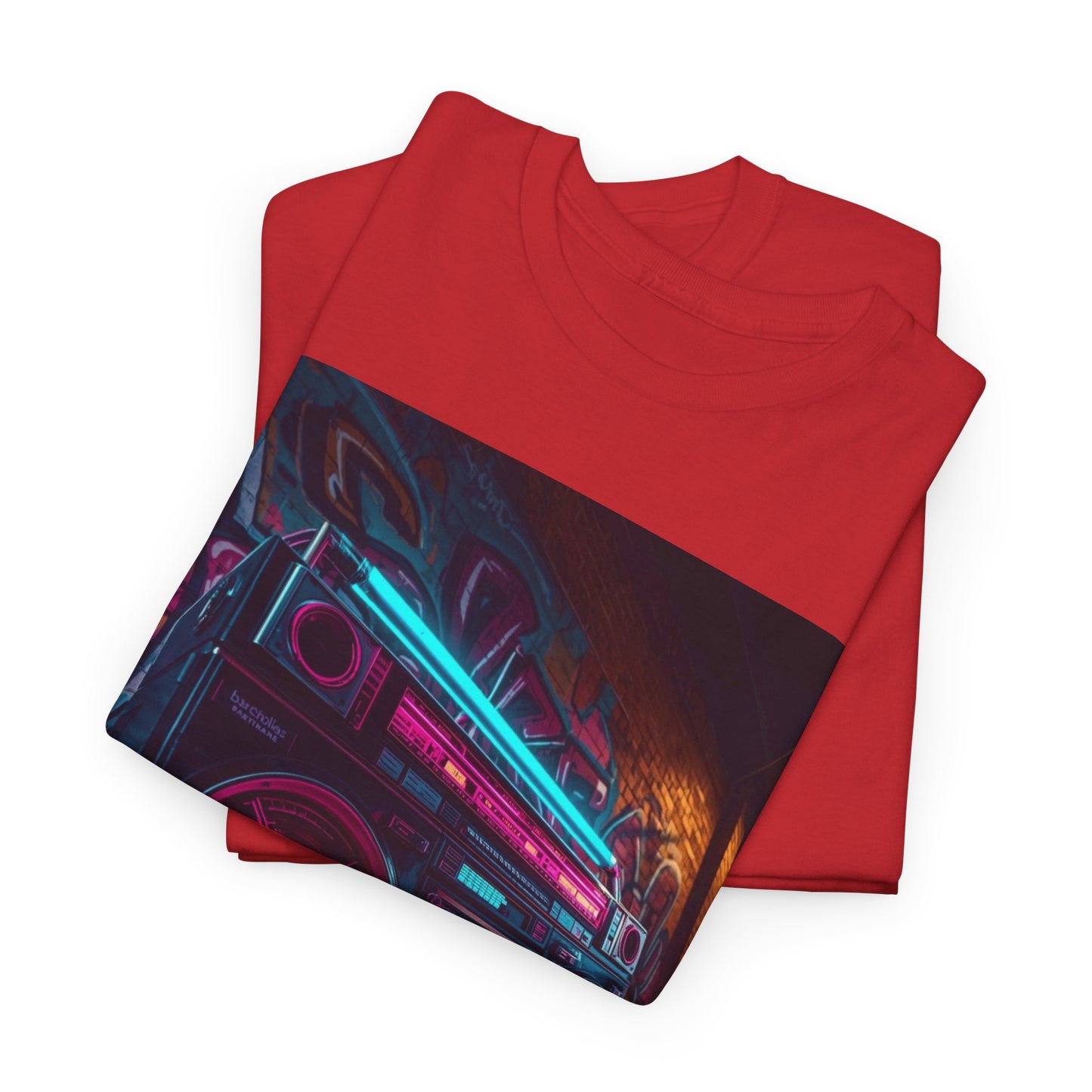 Vintage Neon Car Tee — "Live Loud. Live Free" Retro Streetwear Shirt