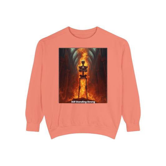 Flaming Sword Cathedral Sweatshirt — Still Standing Strong