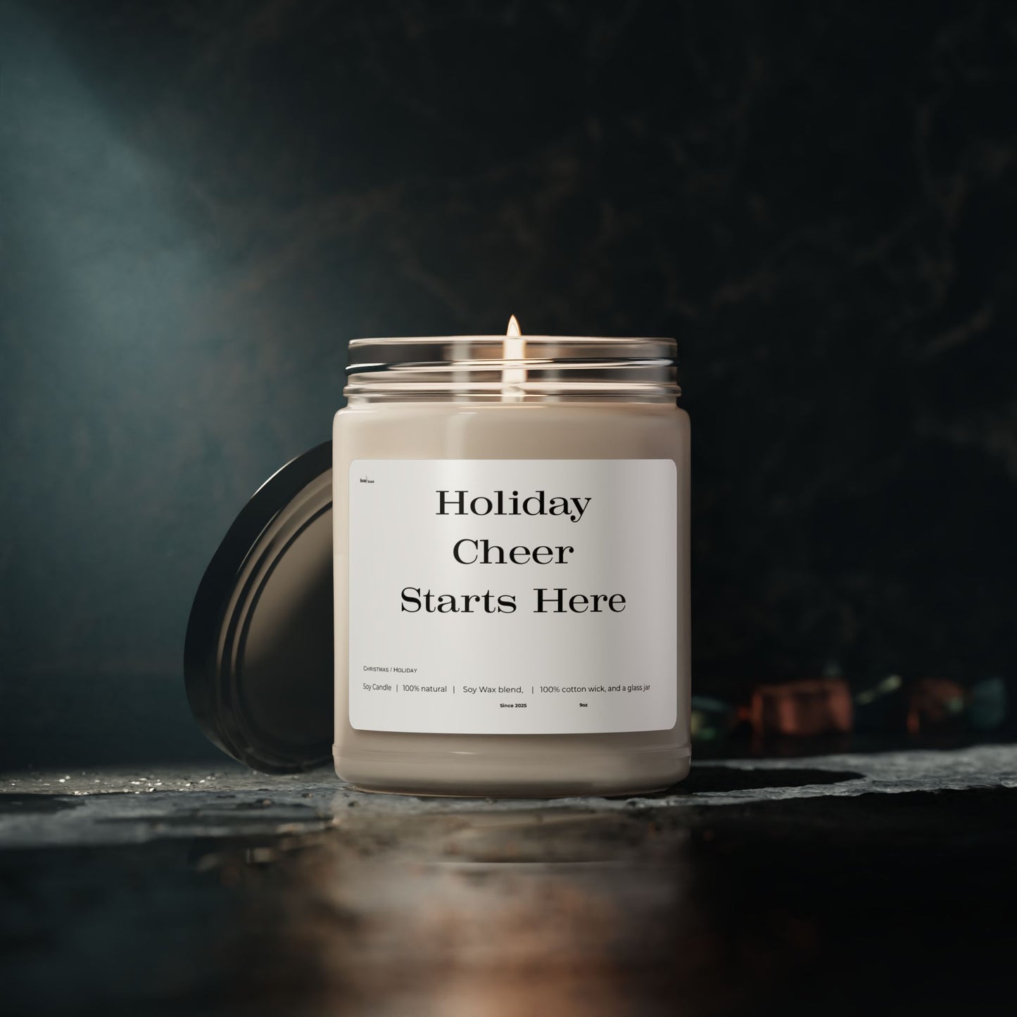 Holiday Cheer Starts Here — 9oz Scented Soy Candle