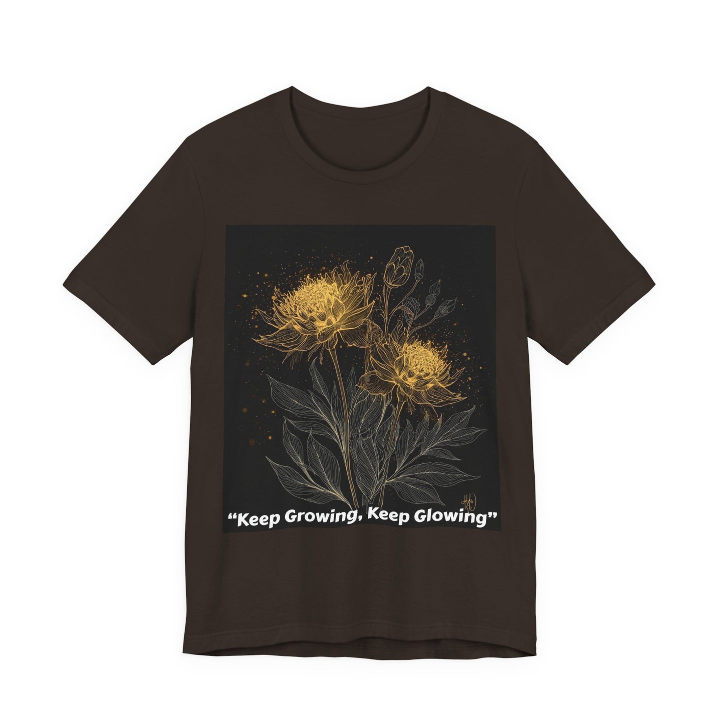 Keep Growing, Keep Glowing Floral Tee