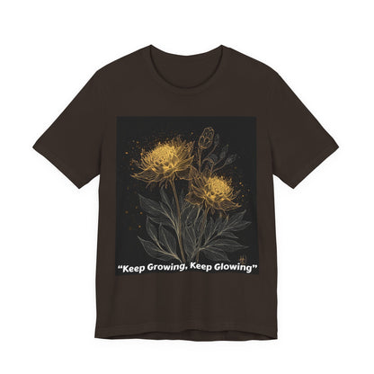 Keep Growing, Keep Glowing Floral Tee