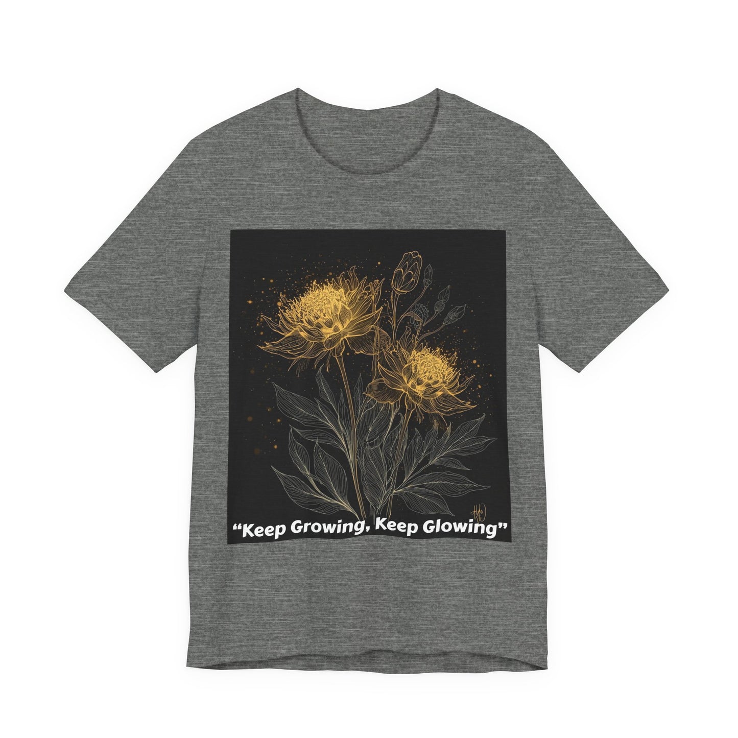 Keep Growing, Keep Glowing Floral Tee