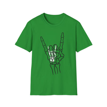 Skeleton Hand Rock Sign T-Shirt