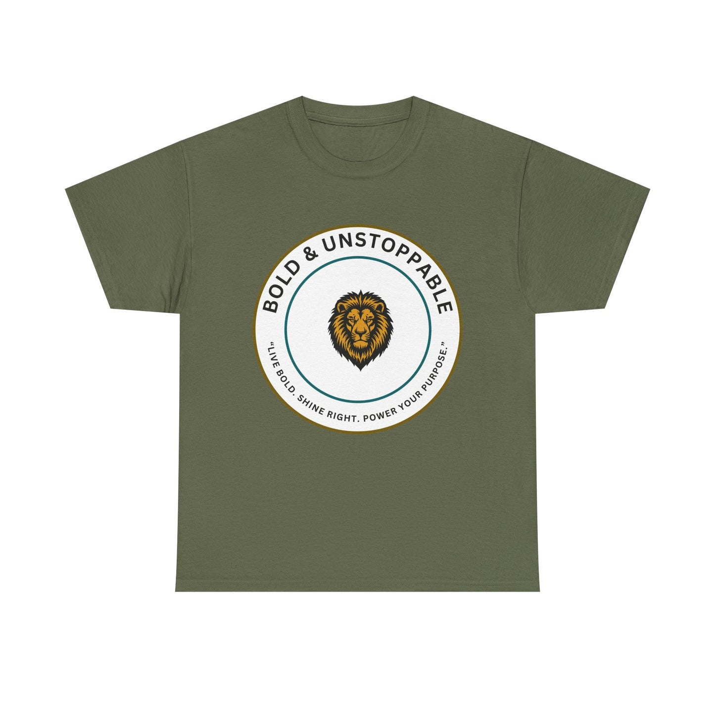 Bold & Unstoppable Lion T-Shirt — Inspirational Motivational Tee