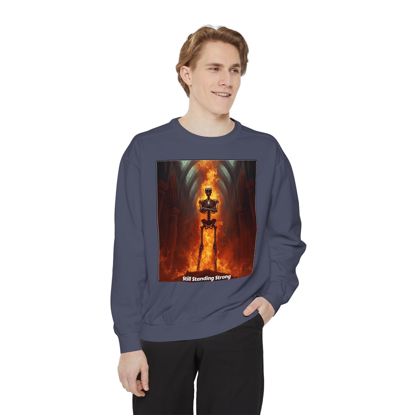 Flaming Sword Cathedral Sweatshirt — Still Standing Strong