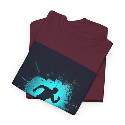 Running T-Shirt — 'Born to Break Limits' Motivational Athletic Tee