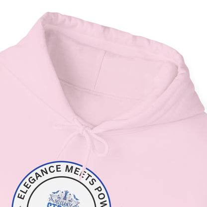 Hoodie — "Elegance Meets Power" Strong and Stylish Badge Pullover
