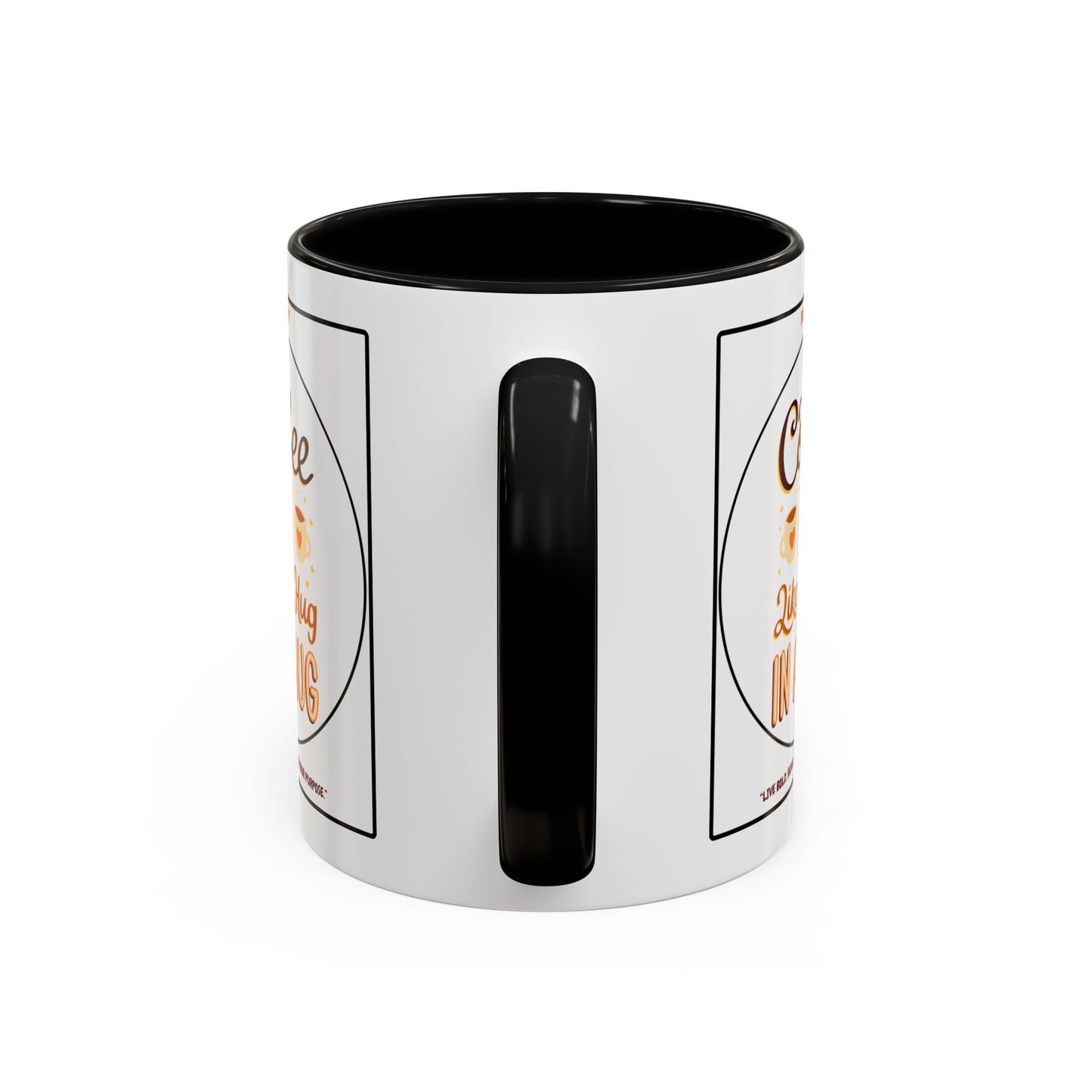 Coffee Mug — "Coffee Is Like A Hug In A Mug" Accent Ceramic Mug (11/15oz)