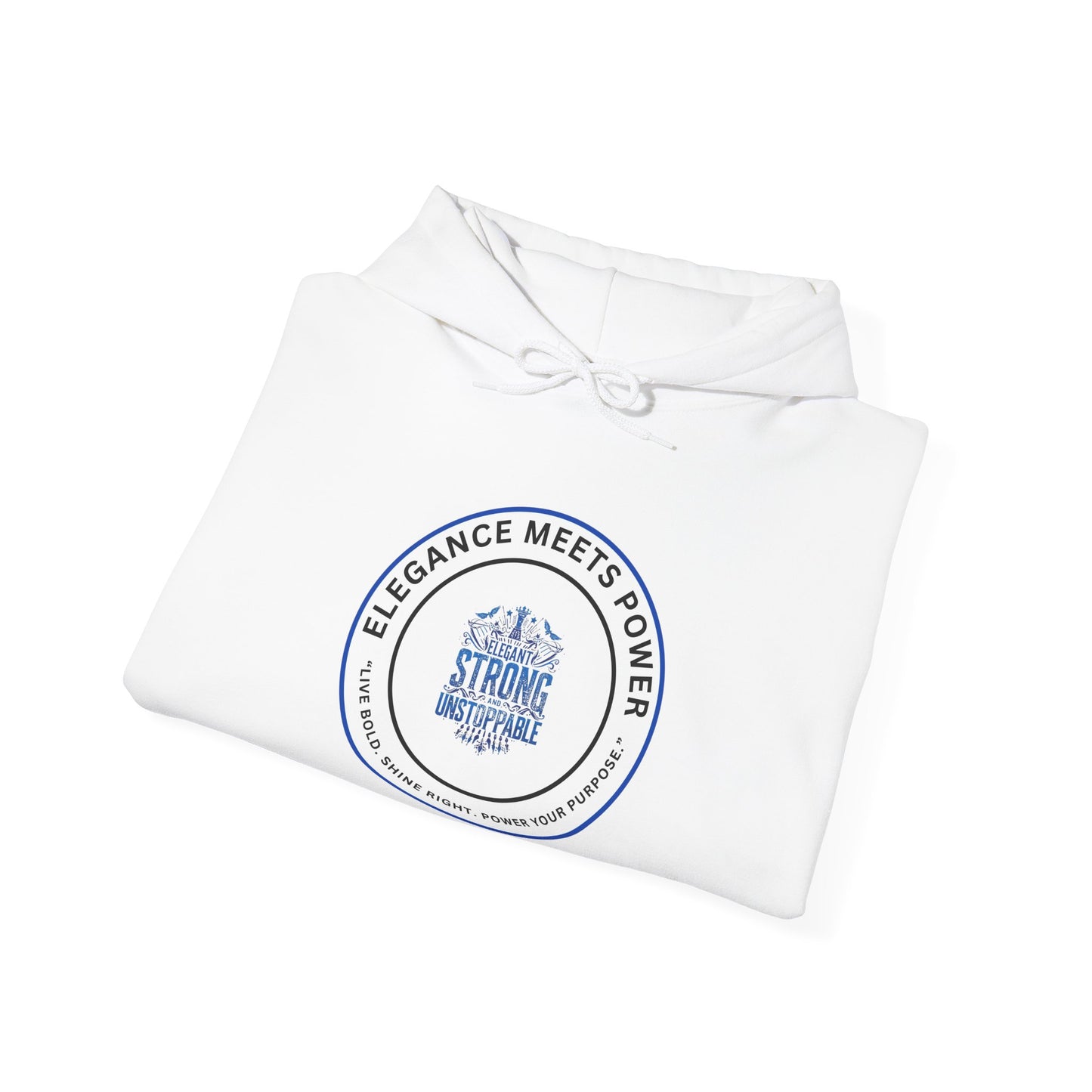 Hoodie — "Elegance Meets Power" Strong and Stylish Badge Pullover