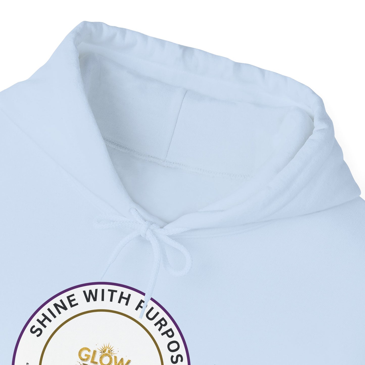 Shine With Purpose Hoodie – "Glow Towards Greatness" Inspirational Pullover