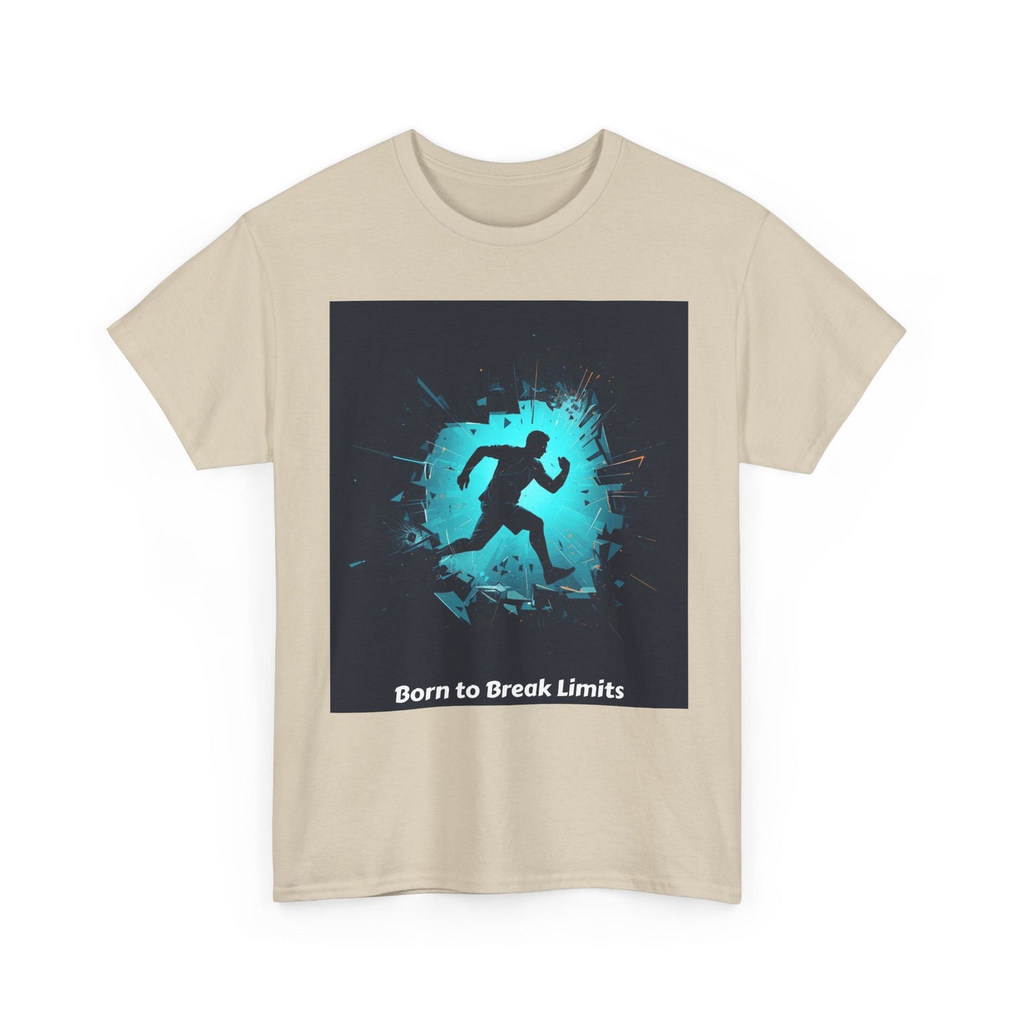 Running T-Shirt — 'Born to Break Limits' Motivational Athletic Tee
