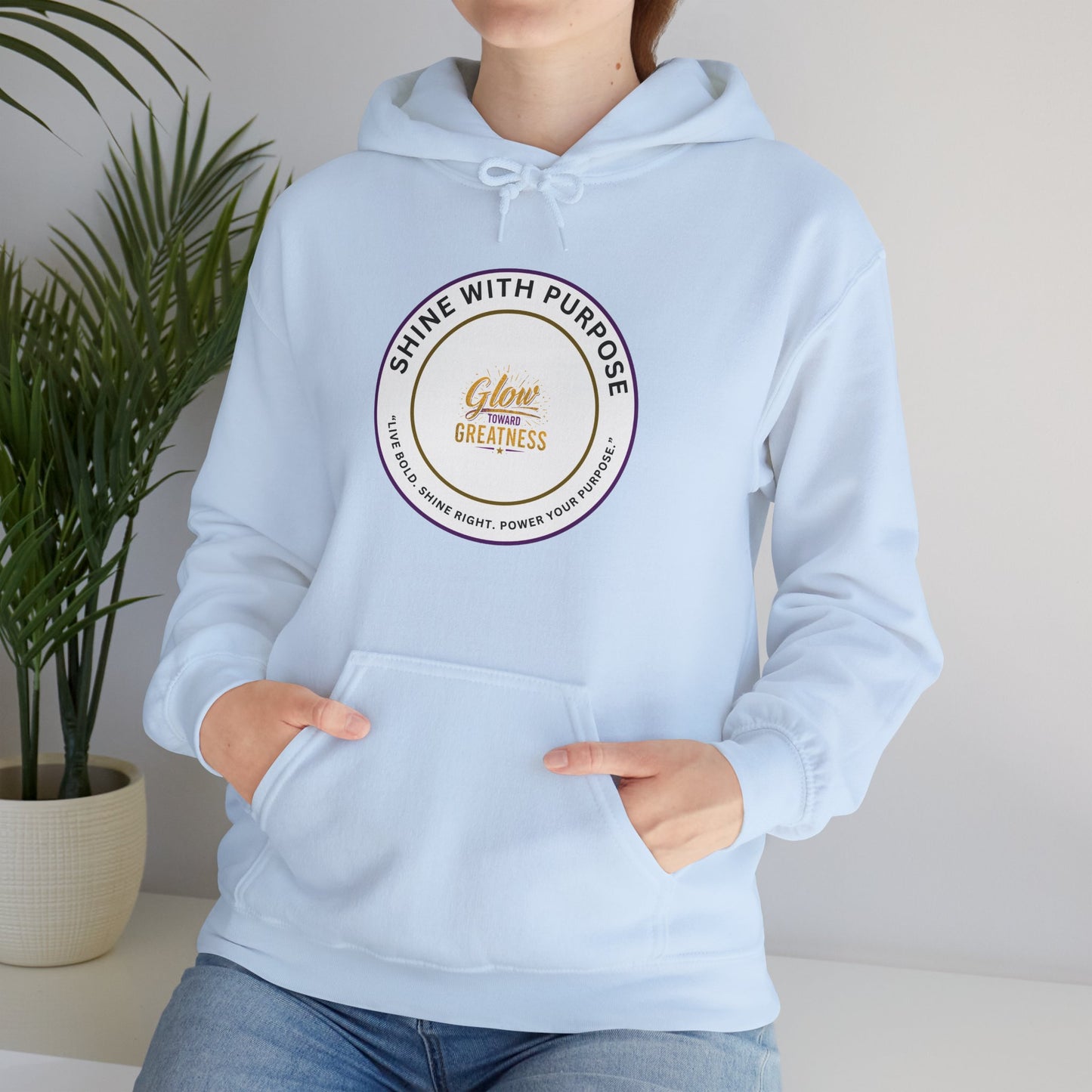 Shine With Purpose Hoodie – 'Shine Brightness' Inspirational Pullover