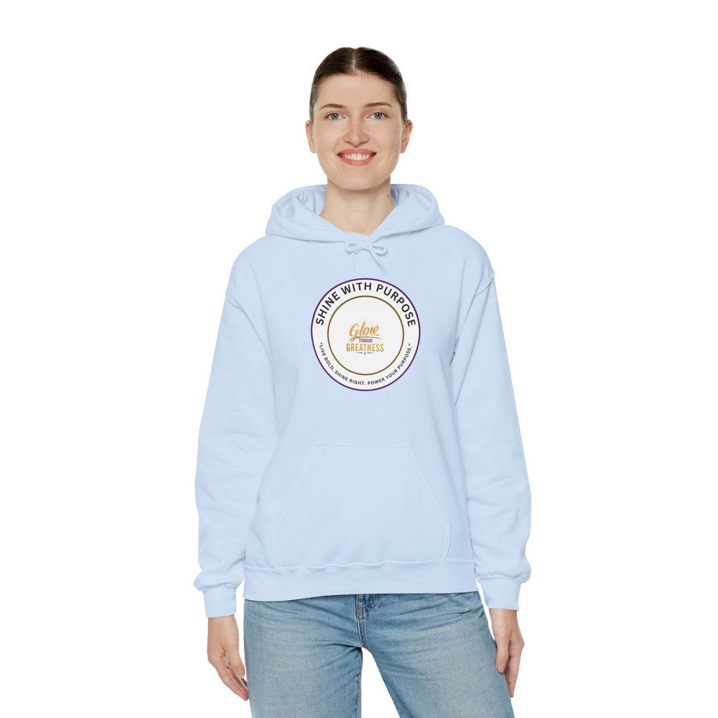 Shine With Purpose Hoodie – 'Shine Brightness' Inspirational Pullover