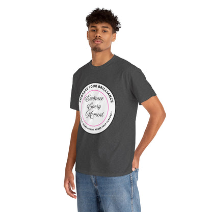 Embrace Your Brilliance Men's Tee — "Embrace Every Moment" Inspirational Graphic Shirt