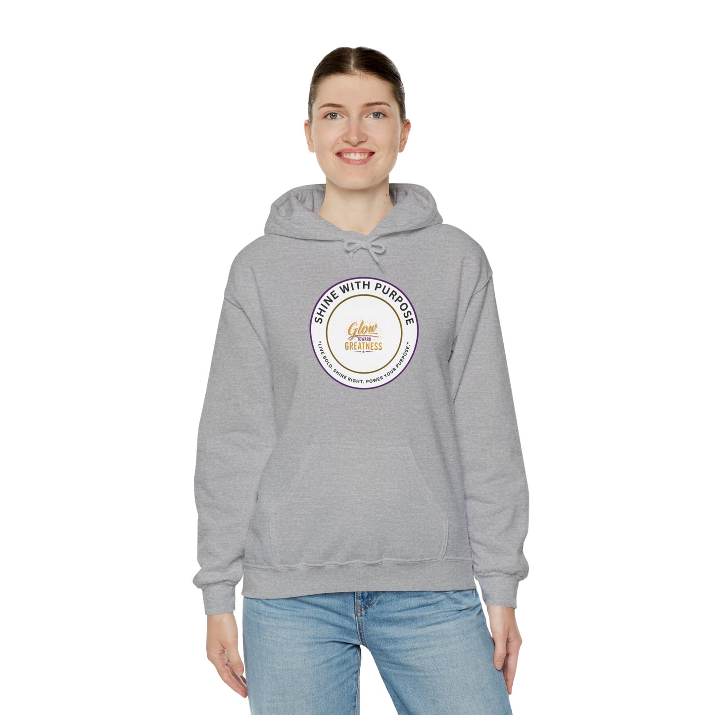 Shine With Purpose Hoodie – 'Shine Brightness' Inspirational Pullover