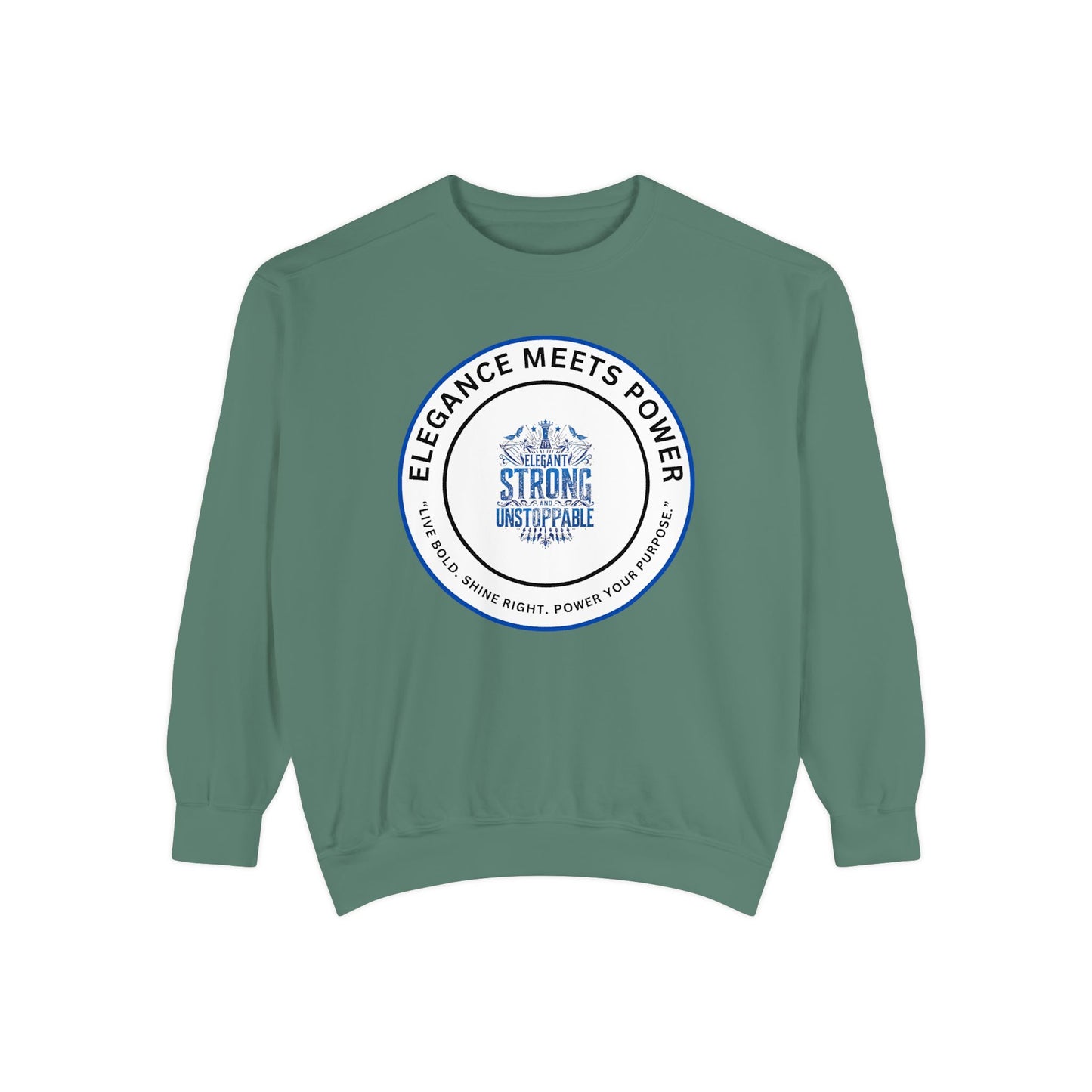 Elegance Meets Power Sweatshirt — "Strong & Gracious" Graphic Crewneck