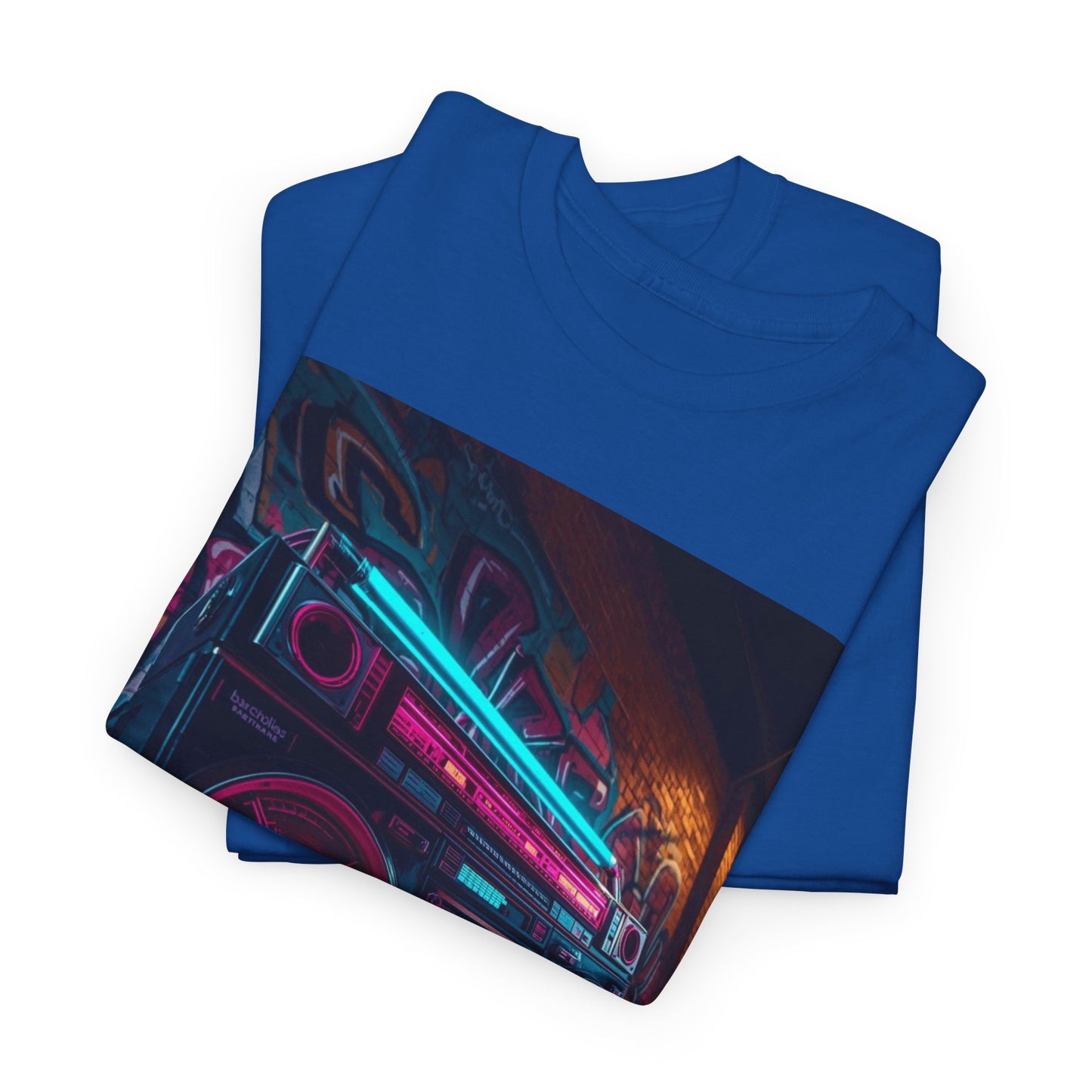 Vintage Neon Car Tee — "Live Loud. Live Free" Retro Streetwear Shirt