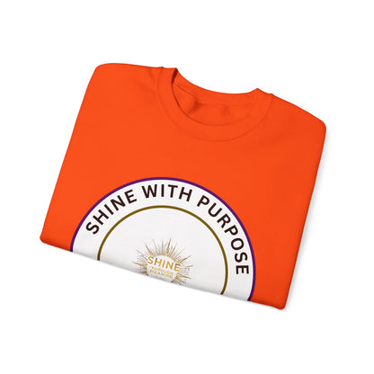 Shine With Purpose Crewneck Sweatshirt — Inspirational Graphic Pullover