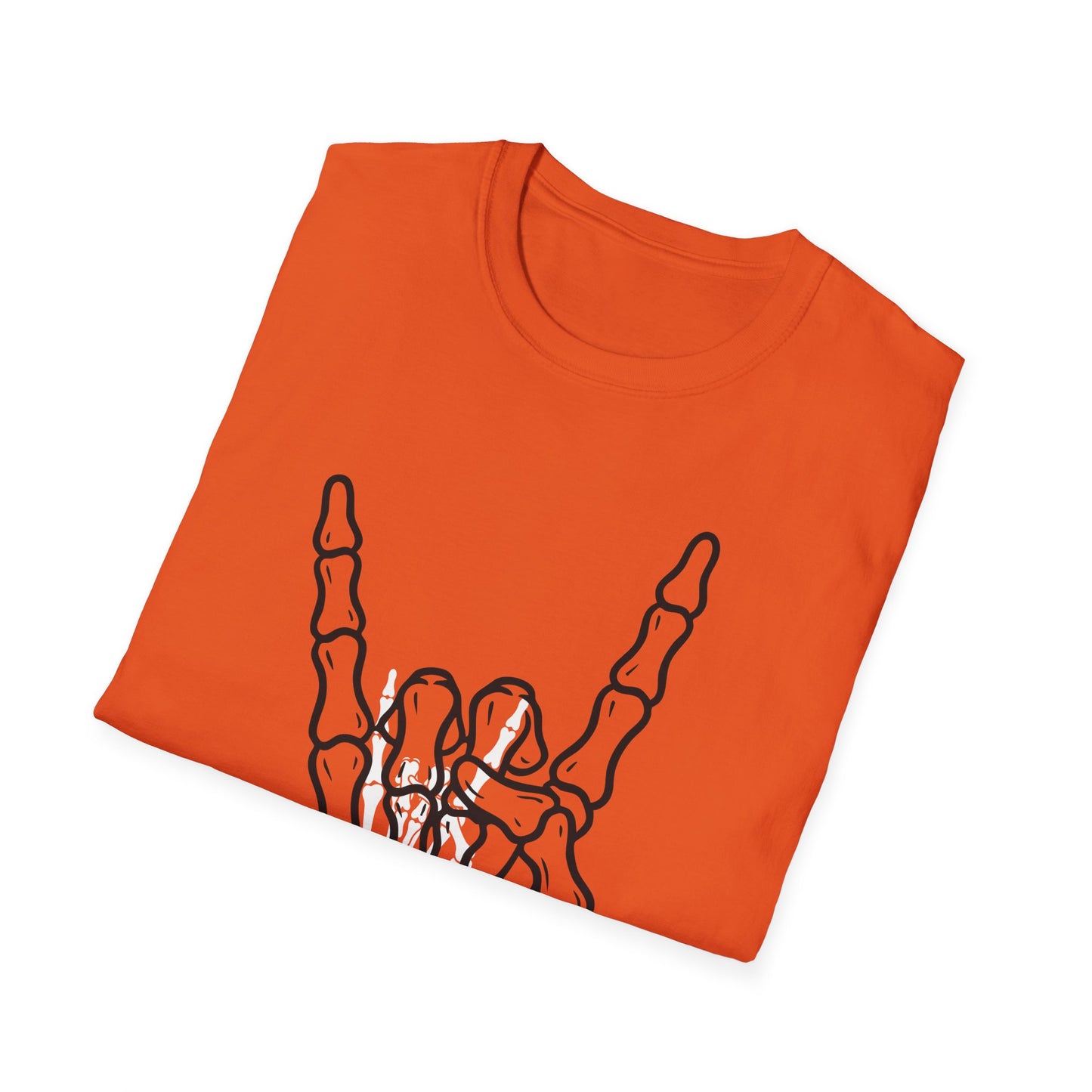 Skeleton Hand Rock Sign T-Shirt