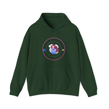 Radiate Confidence Hoodie — Feminine Self-Love Graphic Sweatshirt