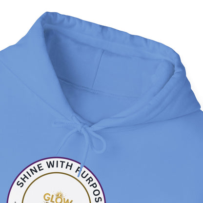 Shine With Purpose Hoodie – "Glow Towards Greatness" Inspirational Pullover