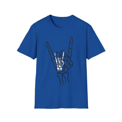 Skeleton Hand Rock Sign T-Shirt