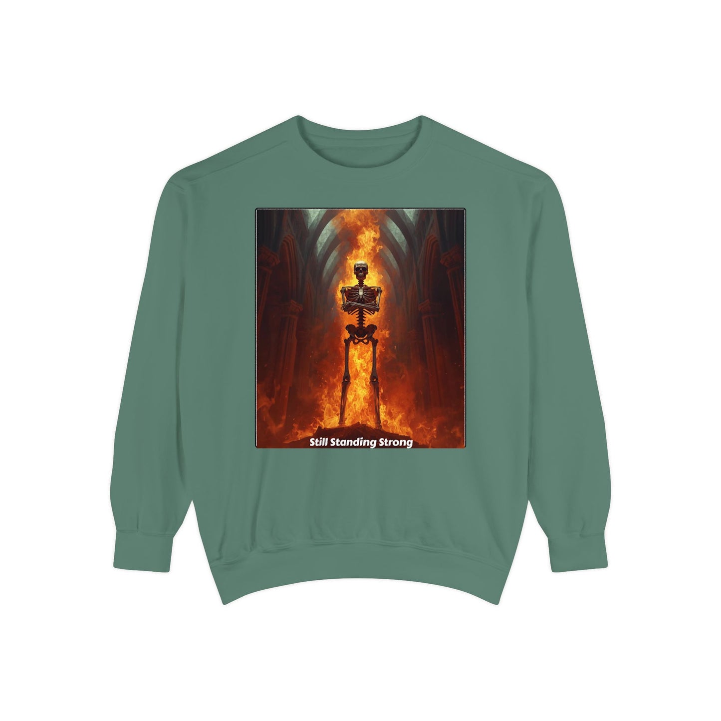 Flaming Sword Cathedral Sweatshirt — Still Standing Strong