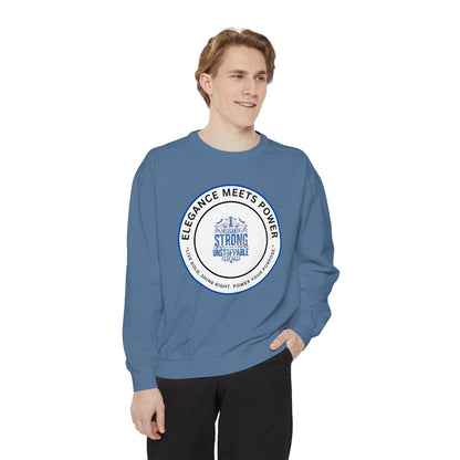 Elegance Meets Power Sweatshirt — "Strong & Gracious" Graphic Crewneck