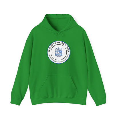 Hoodie — "Elegance Meets Power" Strong and Stylish Badge Pullover