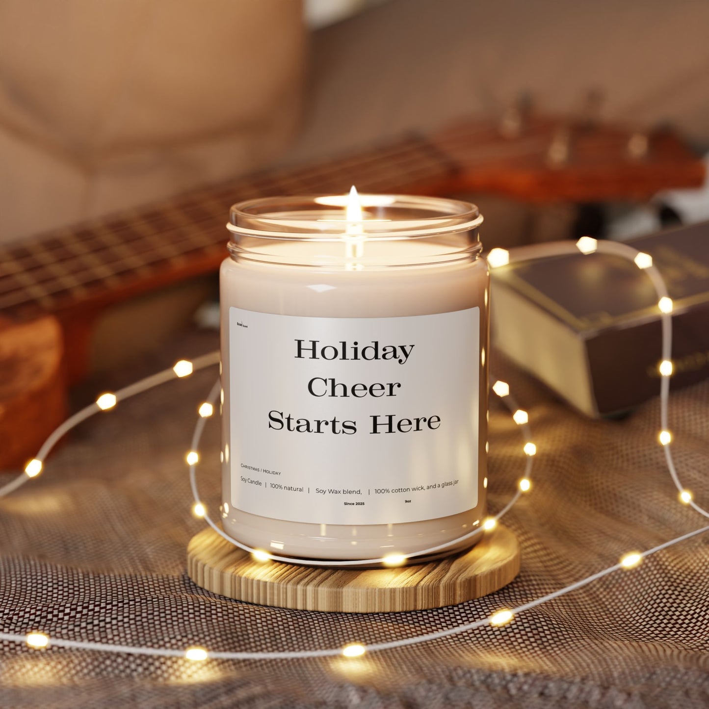 Holiday Cheer Starts Here — 9oz Scented Soy Candle