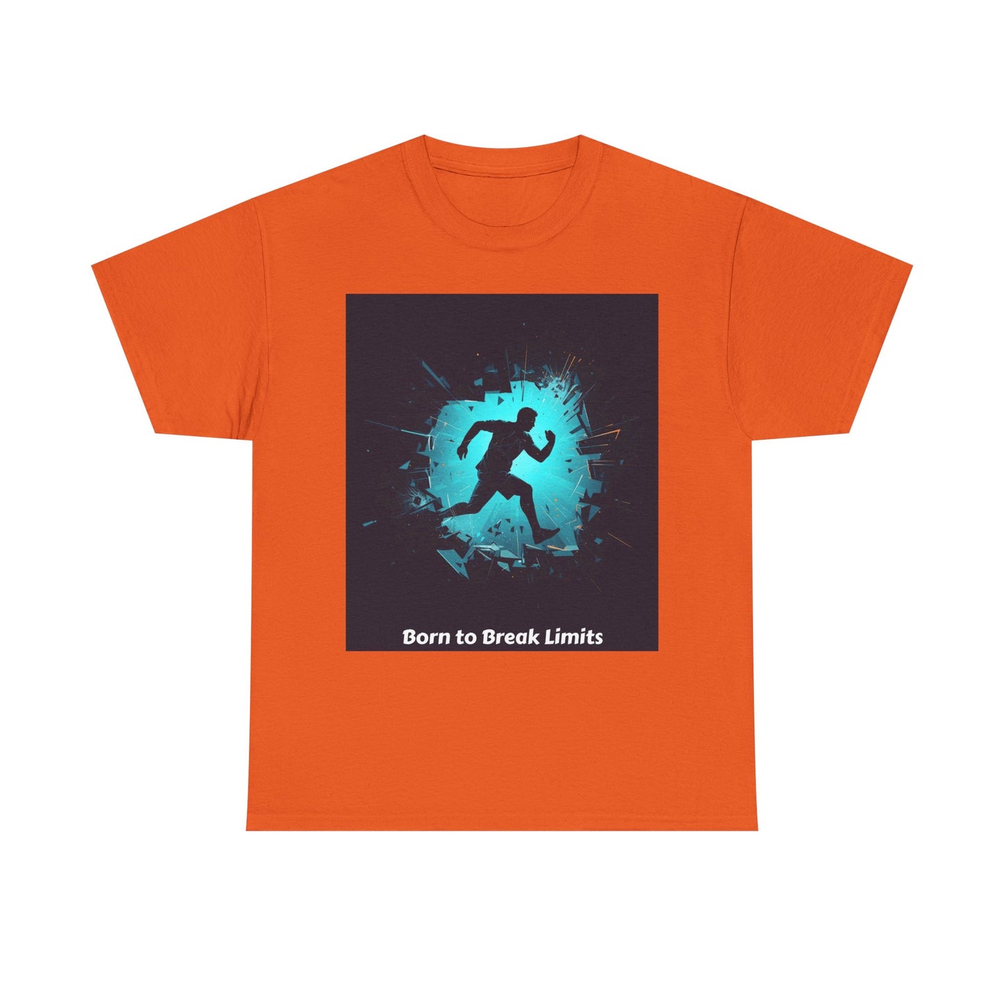 Running T-Shirt — 'Born to Break Limits' Motivational Athletic Tee