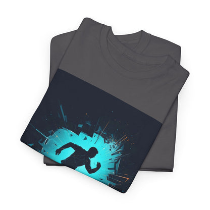 Running T-Shirt — 'Born to Break Limits' Motivational Athletic Tee