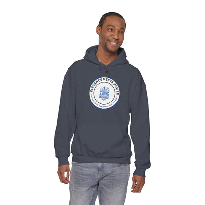 Hoodie — "Elegance Meets Power" Strong and Stylish Badge Pullover