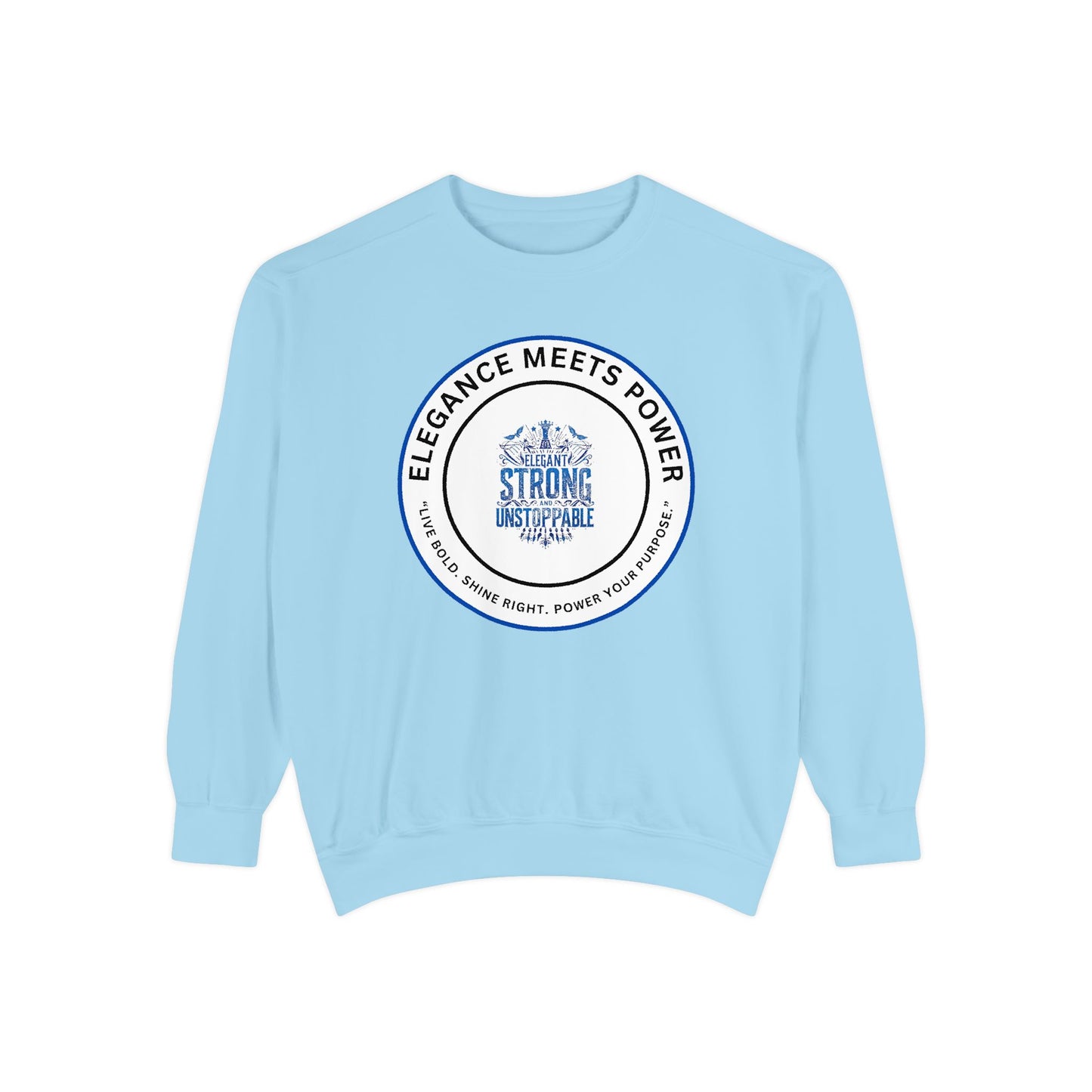 Elegance Meets Power Sweatshirt — "Strong & Gracious" Graphic Crewneck