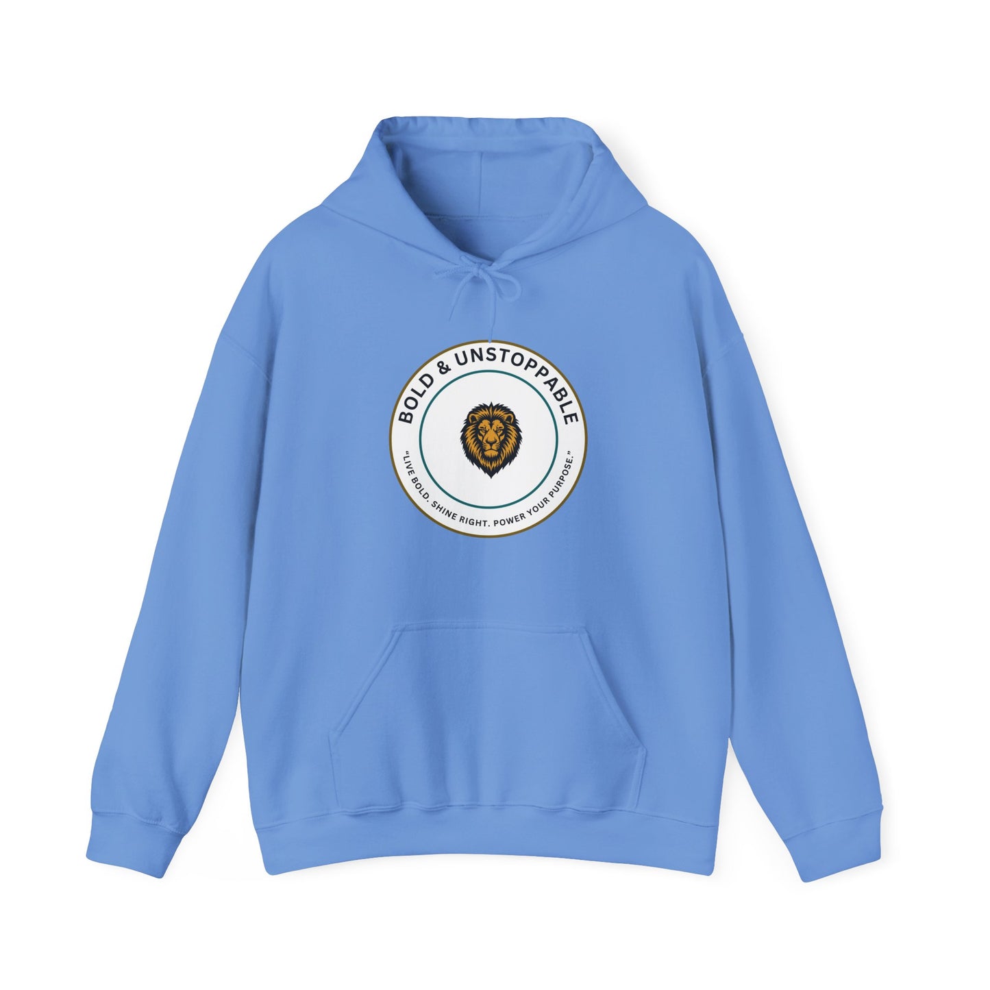 Bold & Unstoppable Lion Hoodie — Inspirational Graphic Pullover
