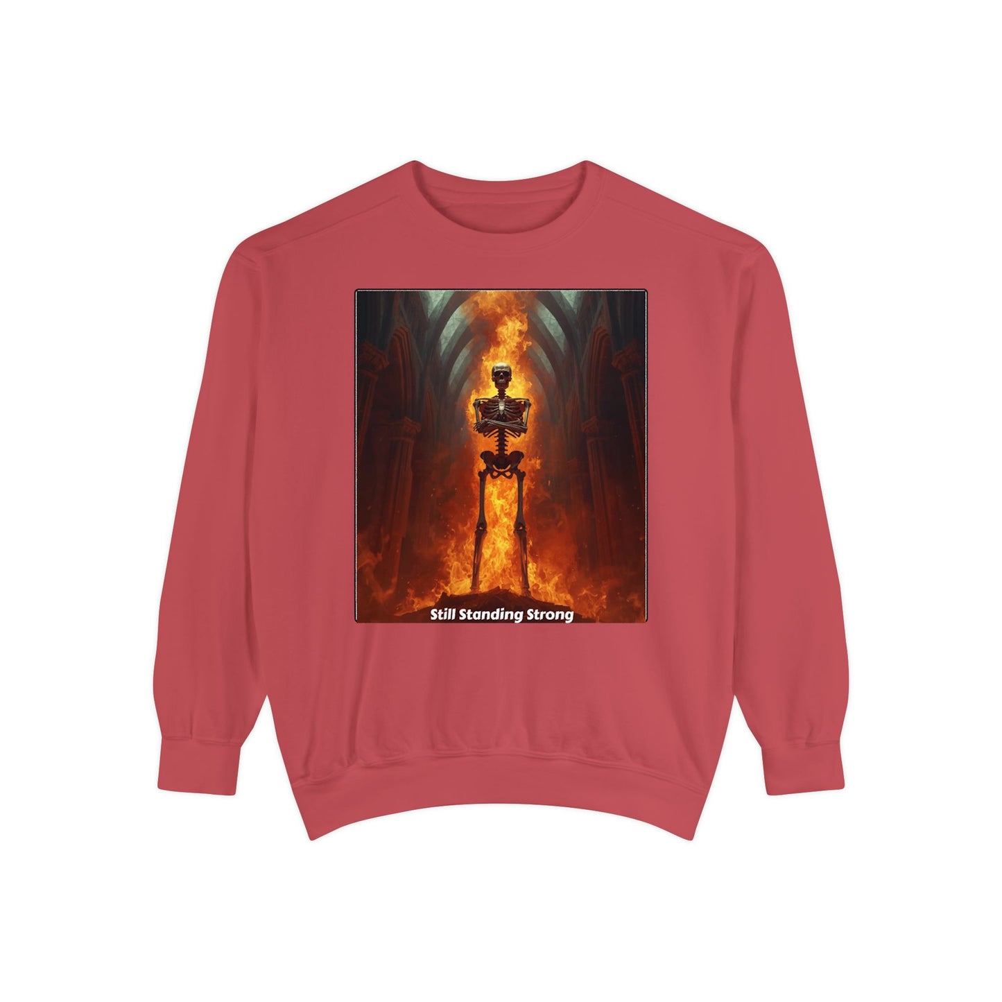 Flaming Sword Cathedral Sweatshirt — Still Standing Strong