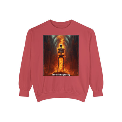 Flaming Sword Cathedral Sweatshirt — Still Standing Strong