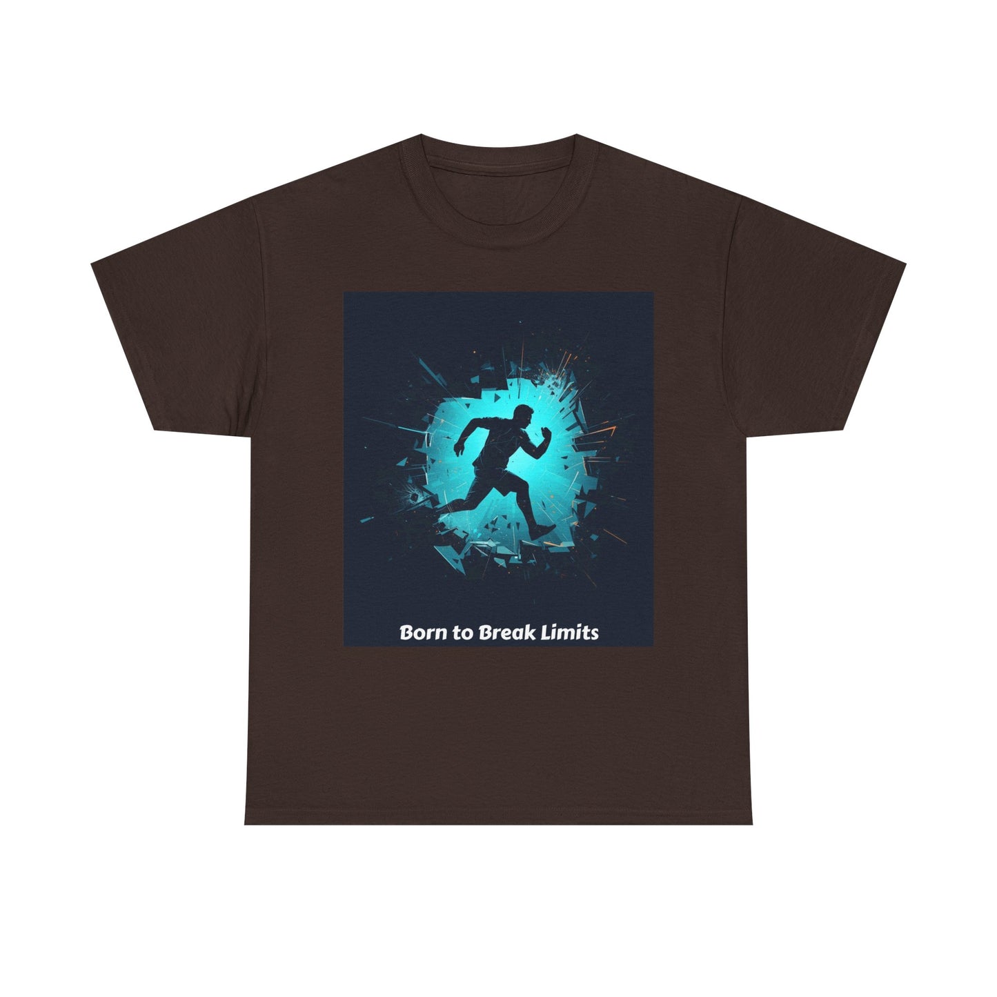 Running T-Shirt — 'Born to Break Limits' Motivational Athletic Tee