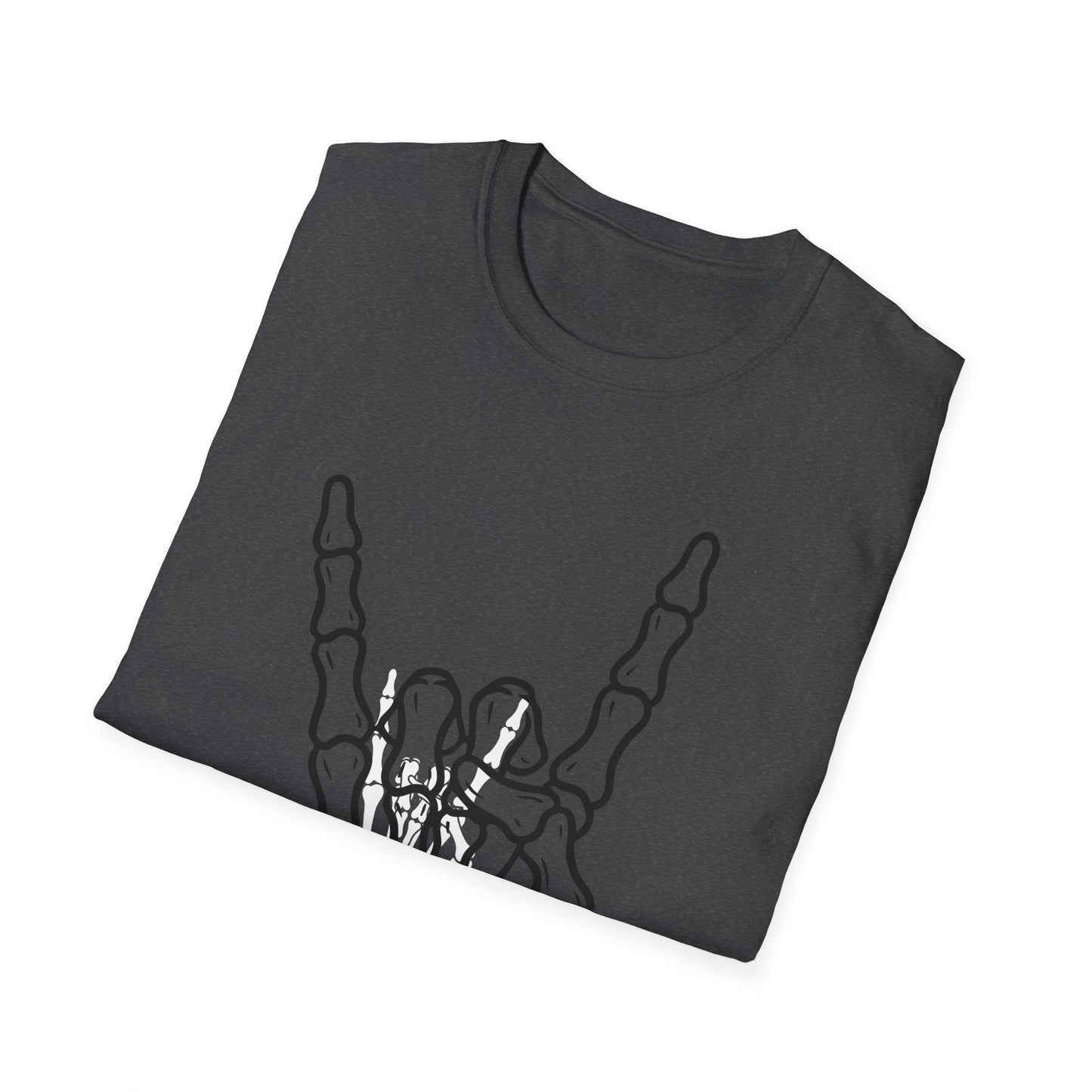 Skeleton Hand Rock Sign T-Shirt