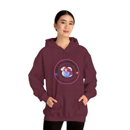 Radiate Confidence Hoodie — Feminine Self-Love Graphic Sweatshirt