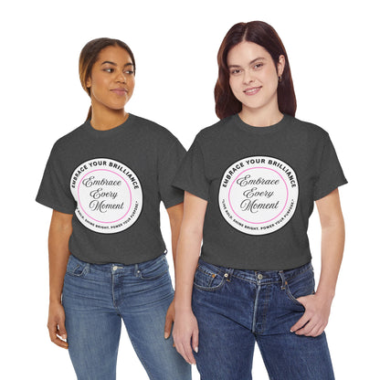 Embrace Your Brilliance Men's Tee — "Embrace Every Moment" Inspirational Graphic Shirt