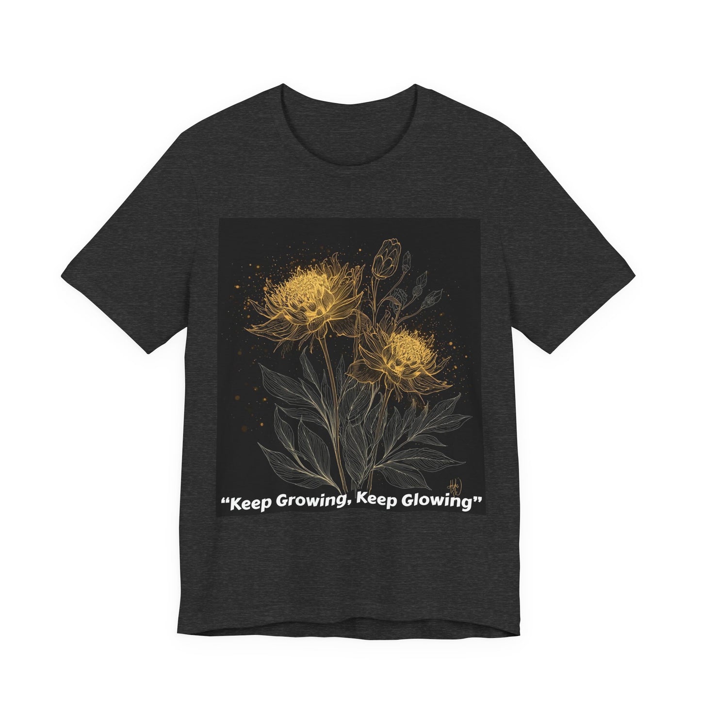 Keep Growing, Keep Glowing Floral Tee