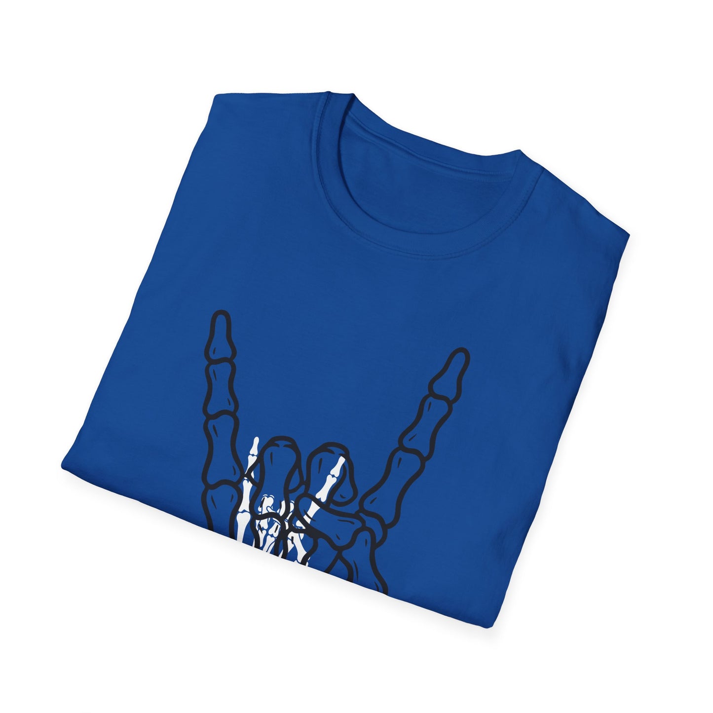 Skeleton Hand Rock Sign T-Shirt