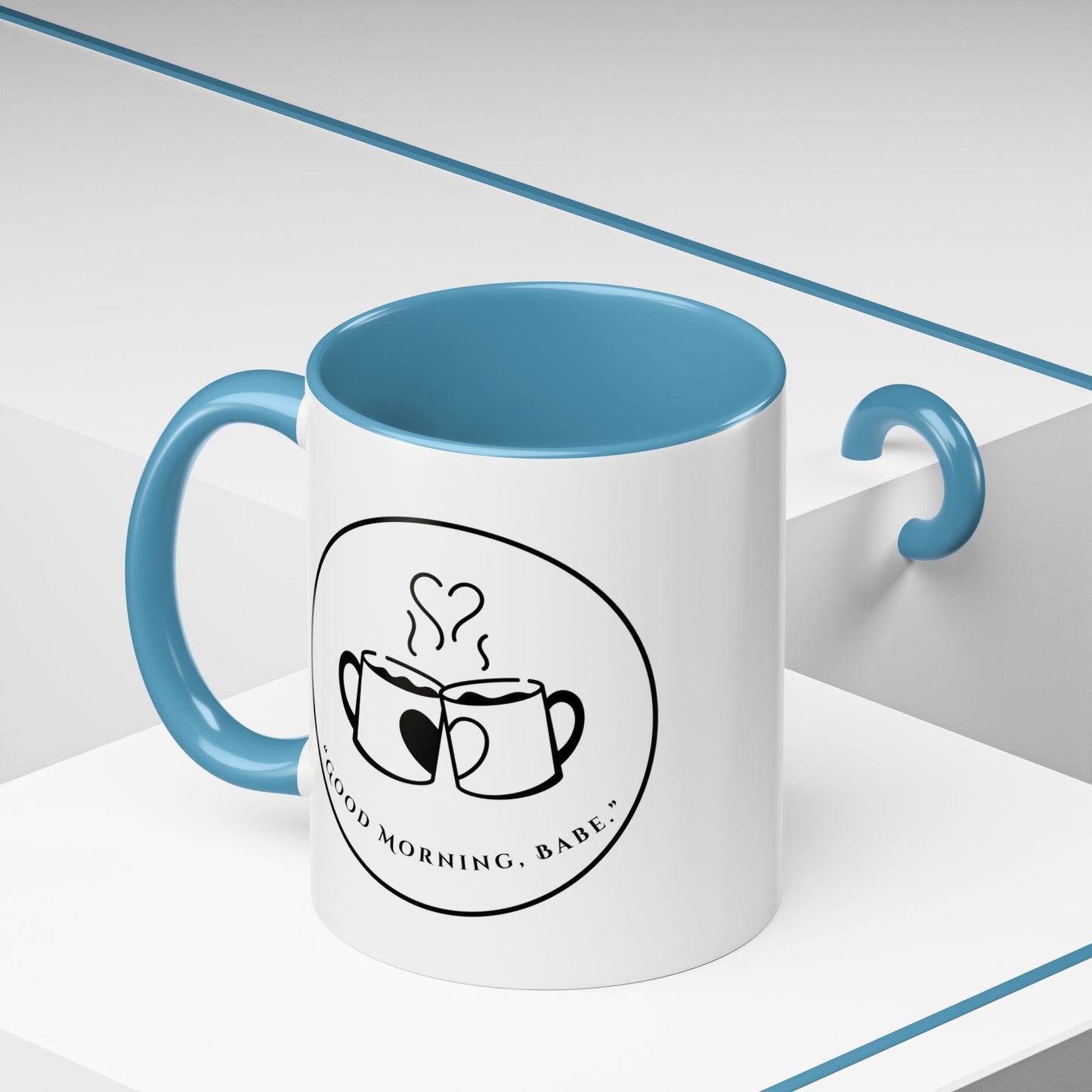 Coffee Mug — "Good Morning, Babe" Accent Ceramic Mug (11/15oz)
