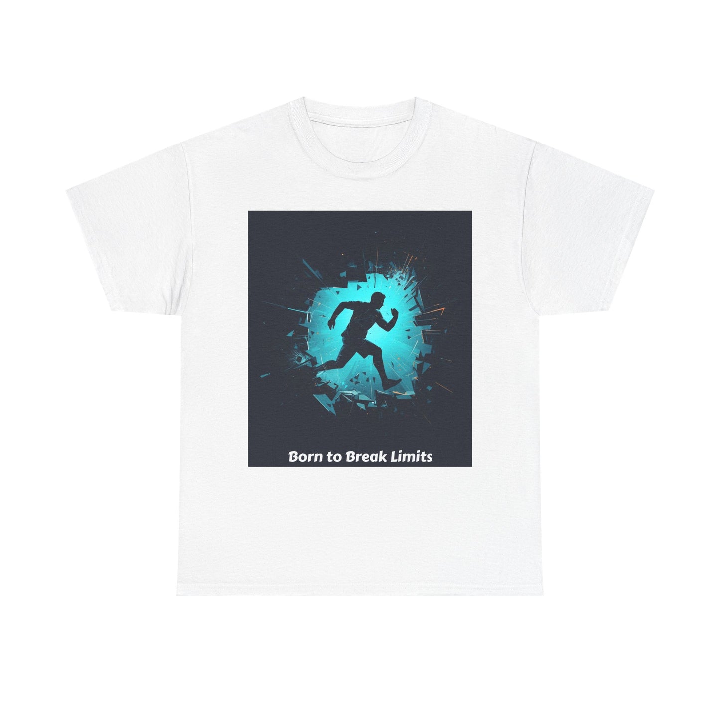 Running T-Shirt — 'Born to Break Limits' Motivational Athletic Tee