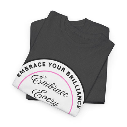 Embrace Your Brilliance Men's Tee — "Embrace Every Moment" Inspirational Graphic Shirt