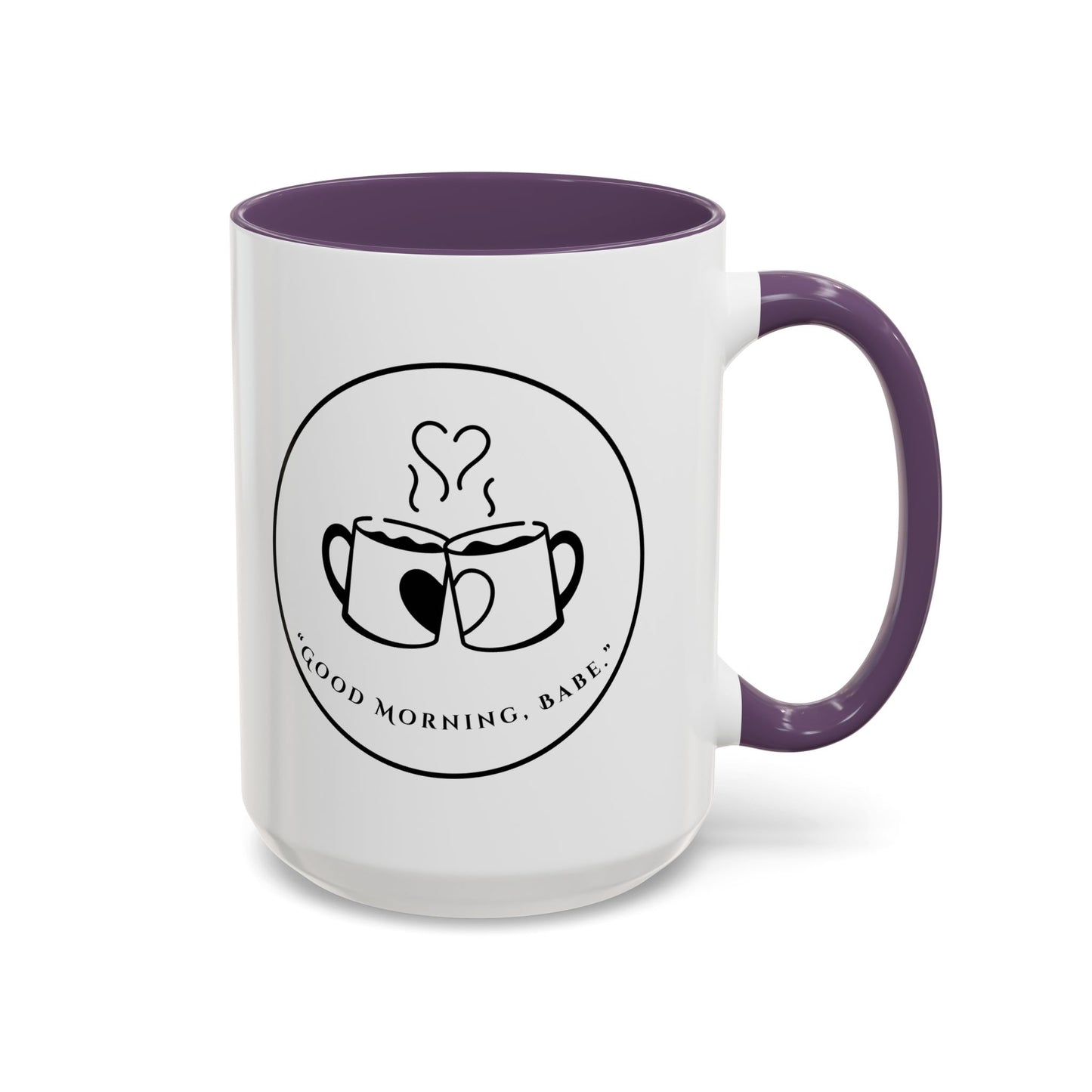 Coffee Mug — "Good Morning, Babe" Accent Ceramic Mug (11/15oz)