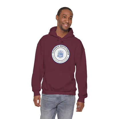 Hoodie — "Elegance Meets Power" Strong and Stylish Badge Pullover