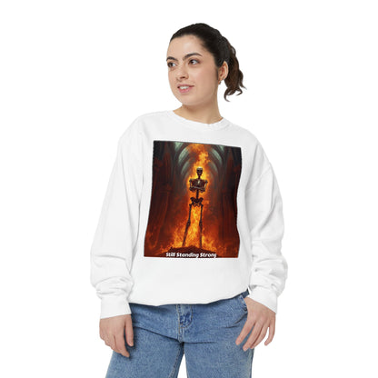 Flaming Sword Cathedral Sweatshirt — Still Standing Strong