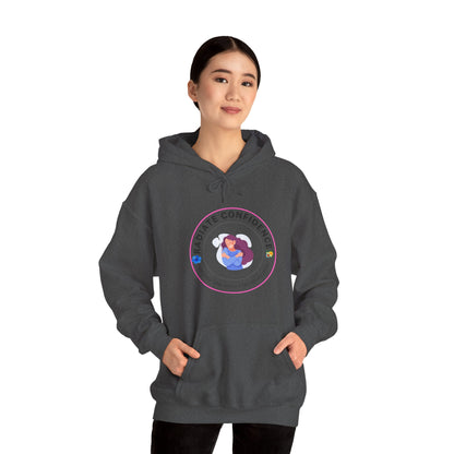 Radiate Confidence Hoodie — Feminine Self-Love Graphic Sweatshirt
